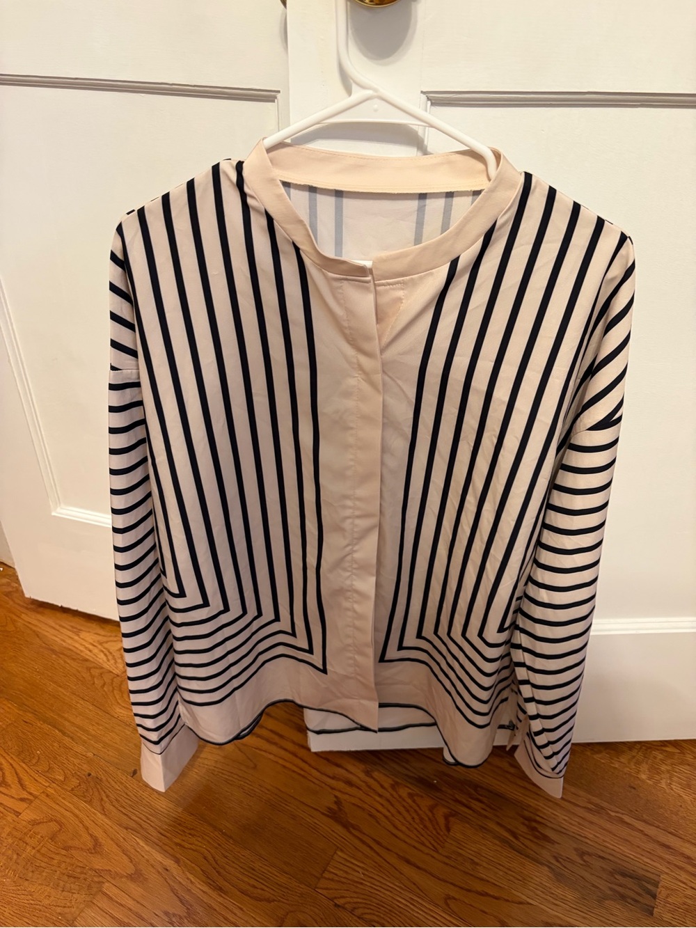 Striped Button Down Blouse